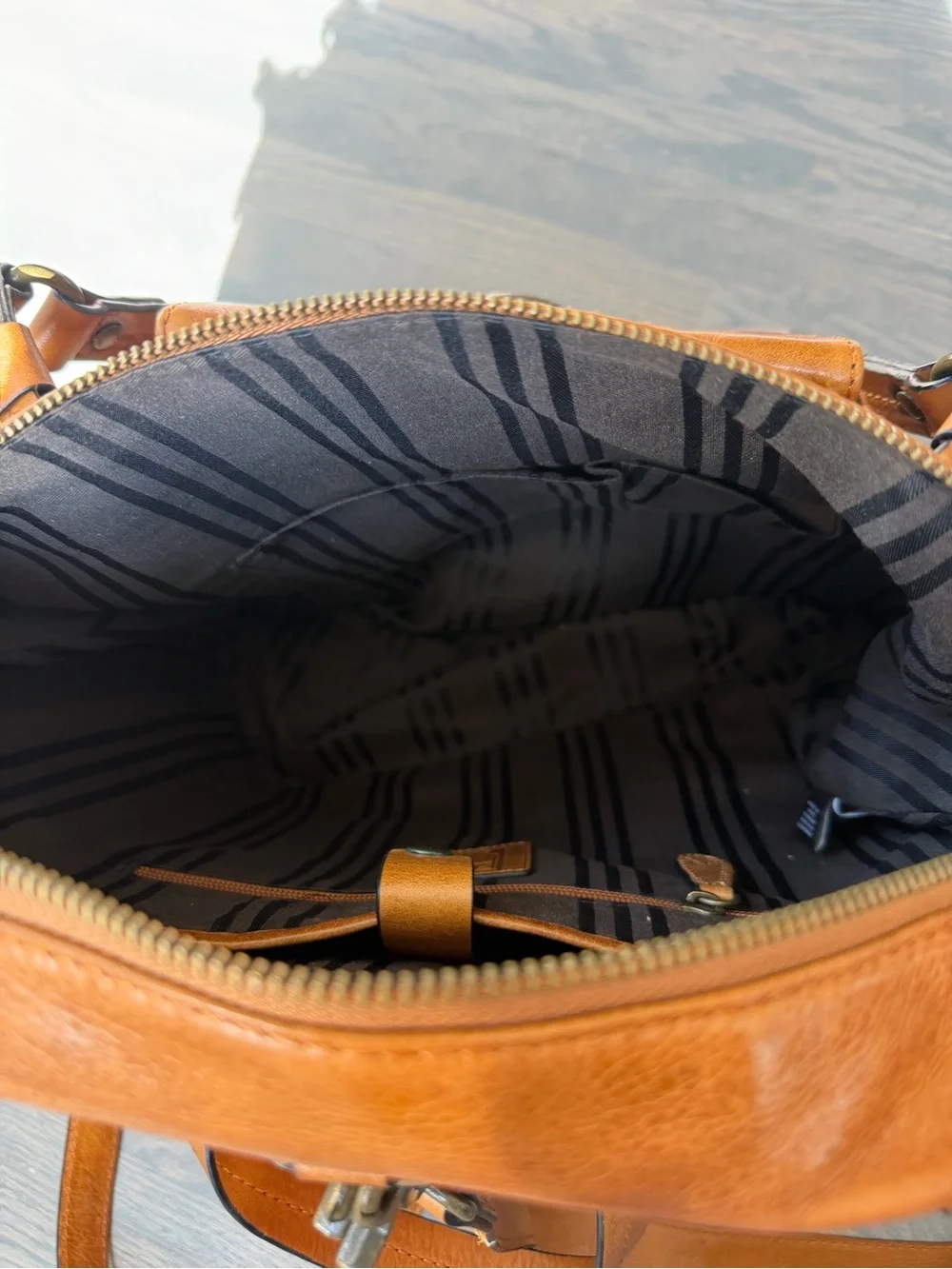 Frye made distressed